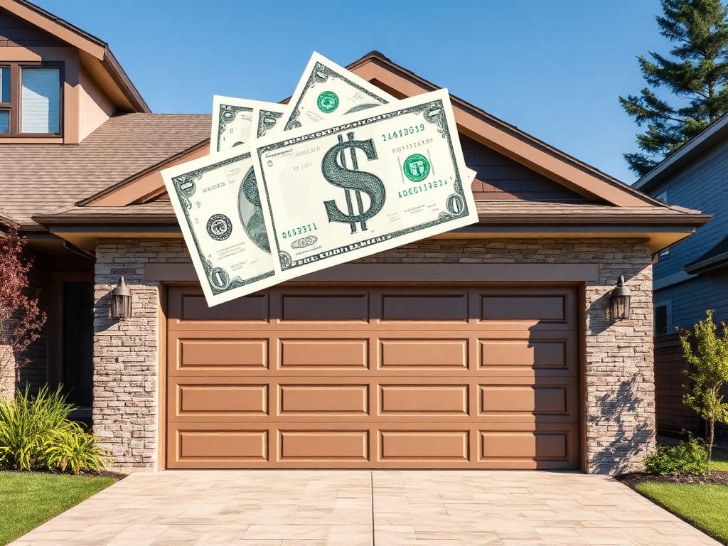 Modern insulated garage door installation showing quality craftsmanship and energy efficiency features